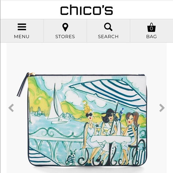 Chico’s Parisian Girls Pouch-new - Picture 2 of 3